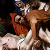 Ludzie niosą ciało Chrystusa. Scena pełna bólu i żalu, jedno z tych arcydzieł, które poruszają do głębi.
