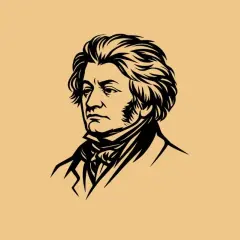 Portret mężczyzny z burzą włosów, symbolizujący początek romantyzmu w Polsce.