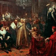 Uroczyste zgromadzenie szlachty, gdzie widać bogactwo strojów i gestów, odzwierciedlające sarmatyzm w baroku.