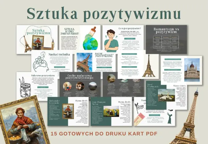 Pozytywizm opracowanie: sztuka, nauka, architektura, malarstwo, teatr. Porównanie romantyzmu z pozytywizmem.